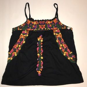 Lucky brand shirt beautiful embroidery